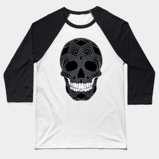 Skull and Mandala Baseball T-Shirt